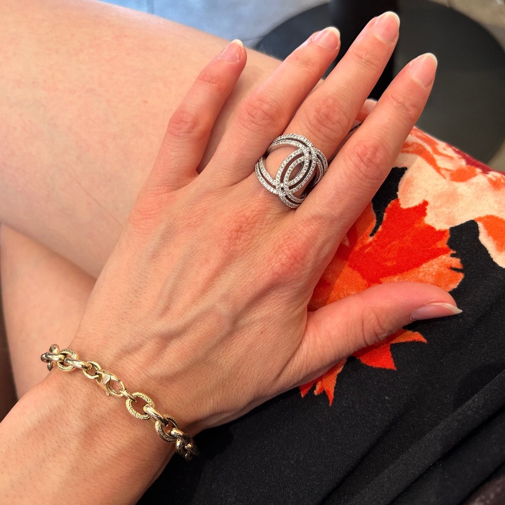 14K White Gold Diamond Ring